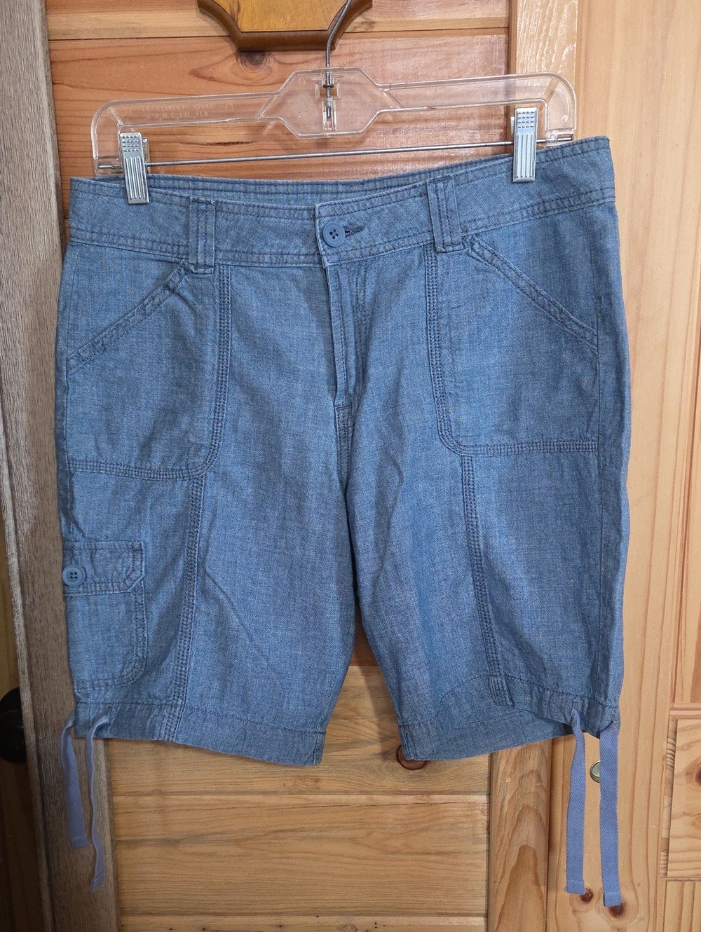 Casual Blue Bermuda Shorts